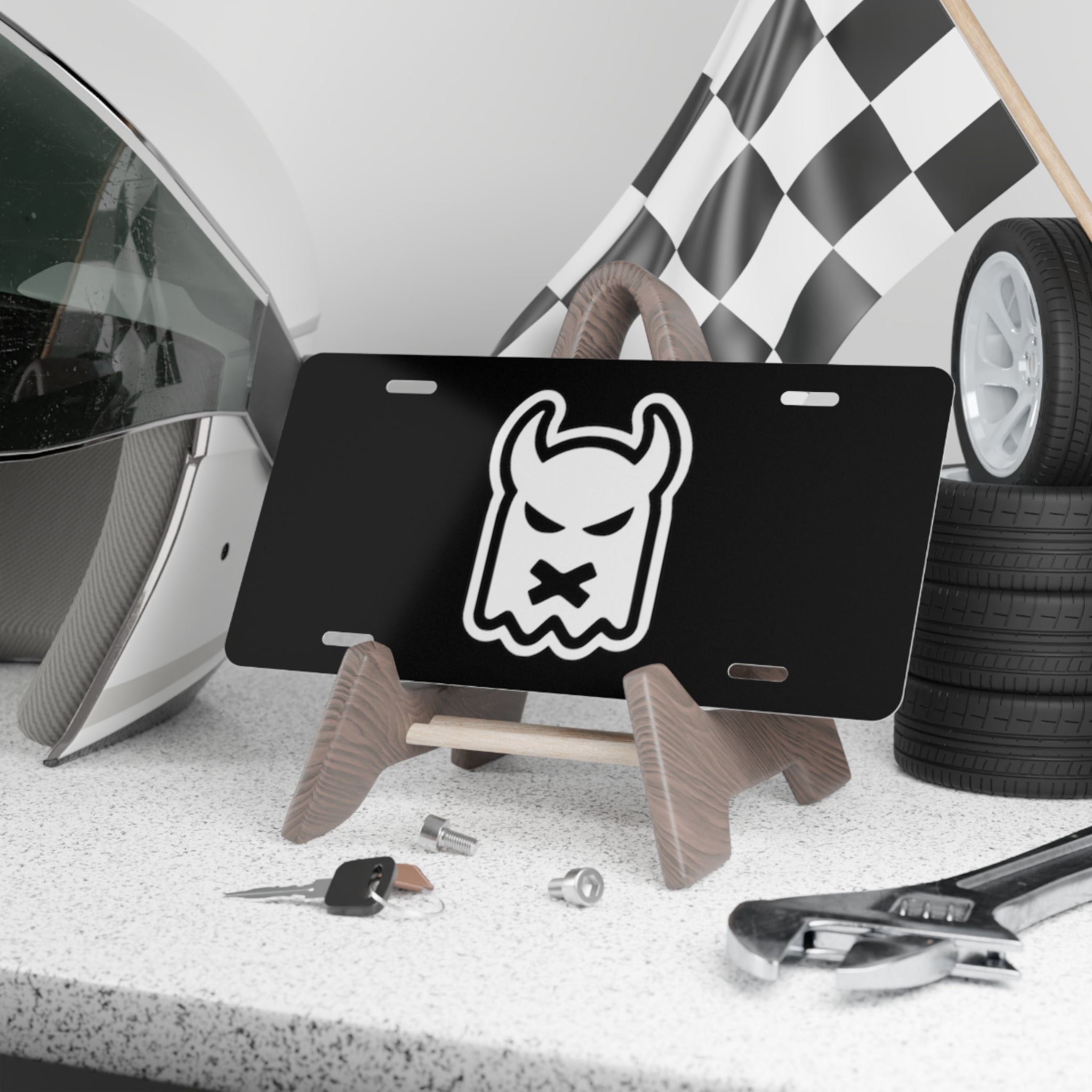 CLASSIC GHOST CAR LICENSE PLATE