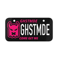 PINK GHOST BIKE PLATE