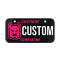 PINK GHOST CUSTOM BIKE PLATE