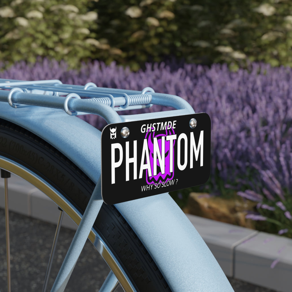 PHANTOM EDITION PURPLE BIKE PLATE