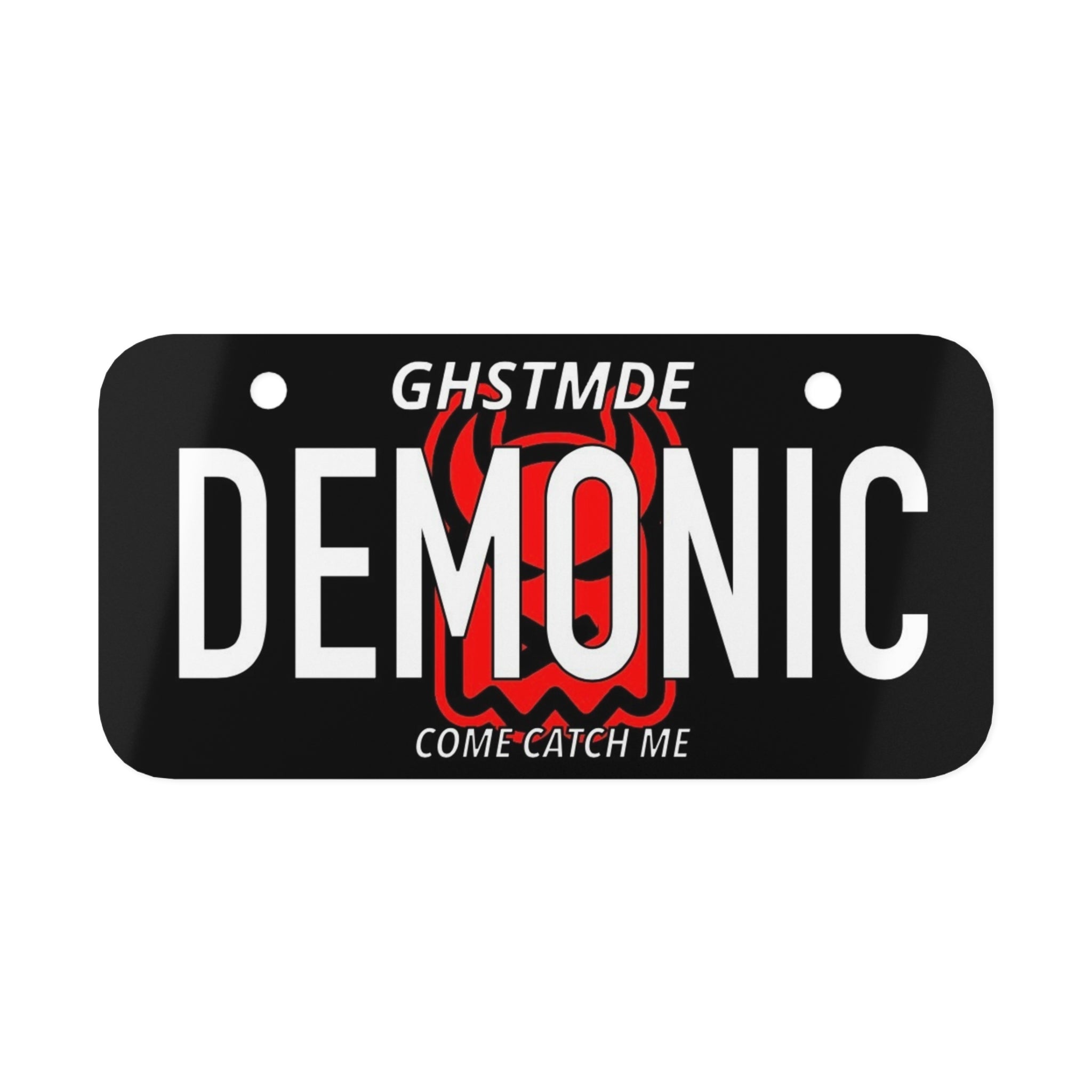 Demonic Mini License Plate