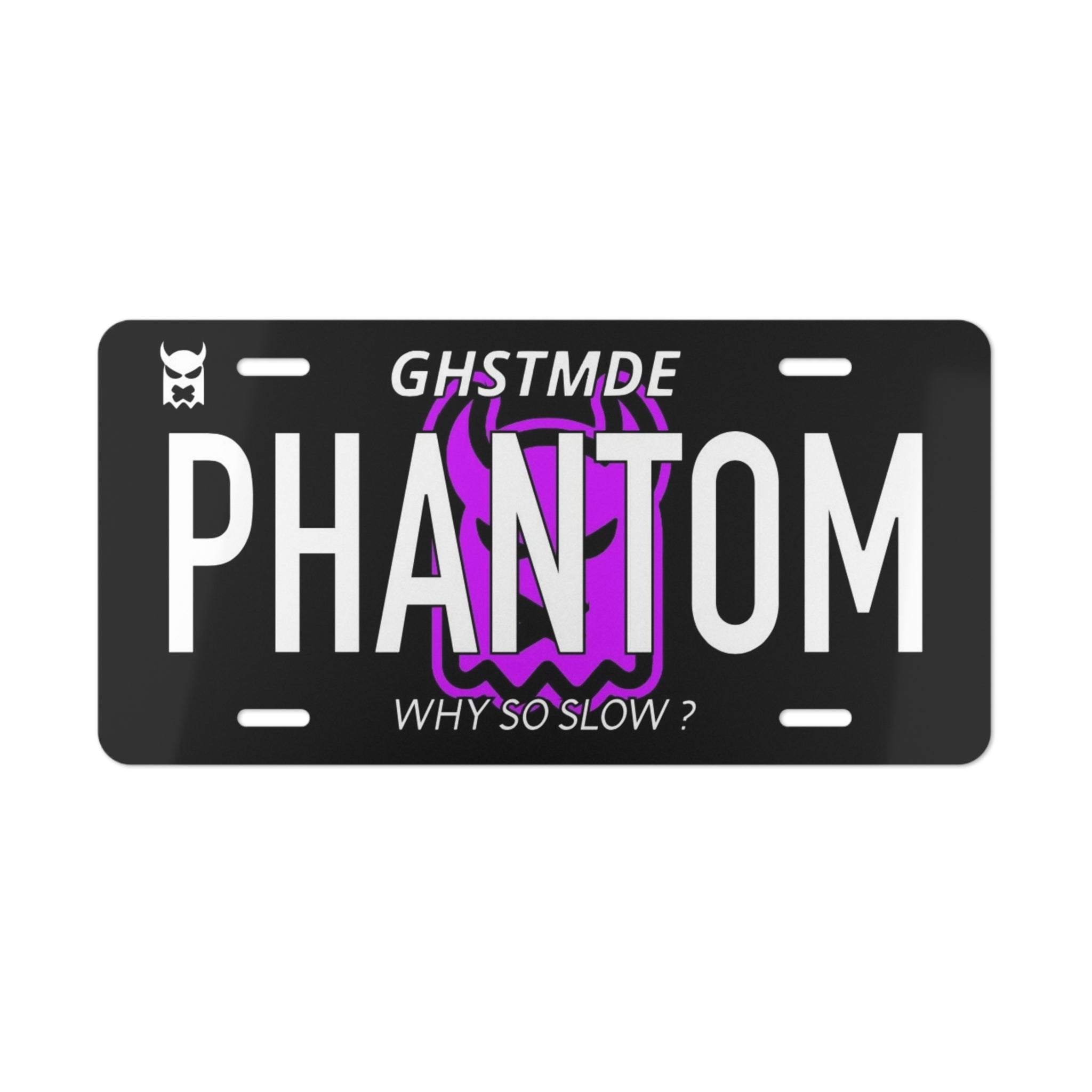 PHANTOM EDITION PURPLE CAR PLATE