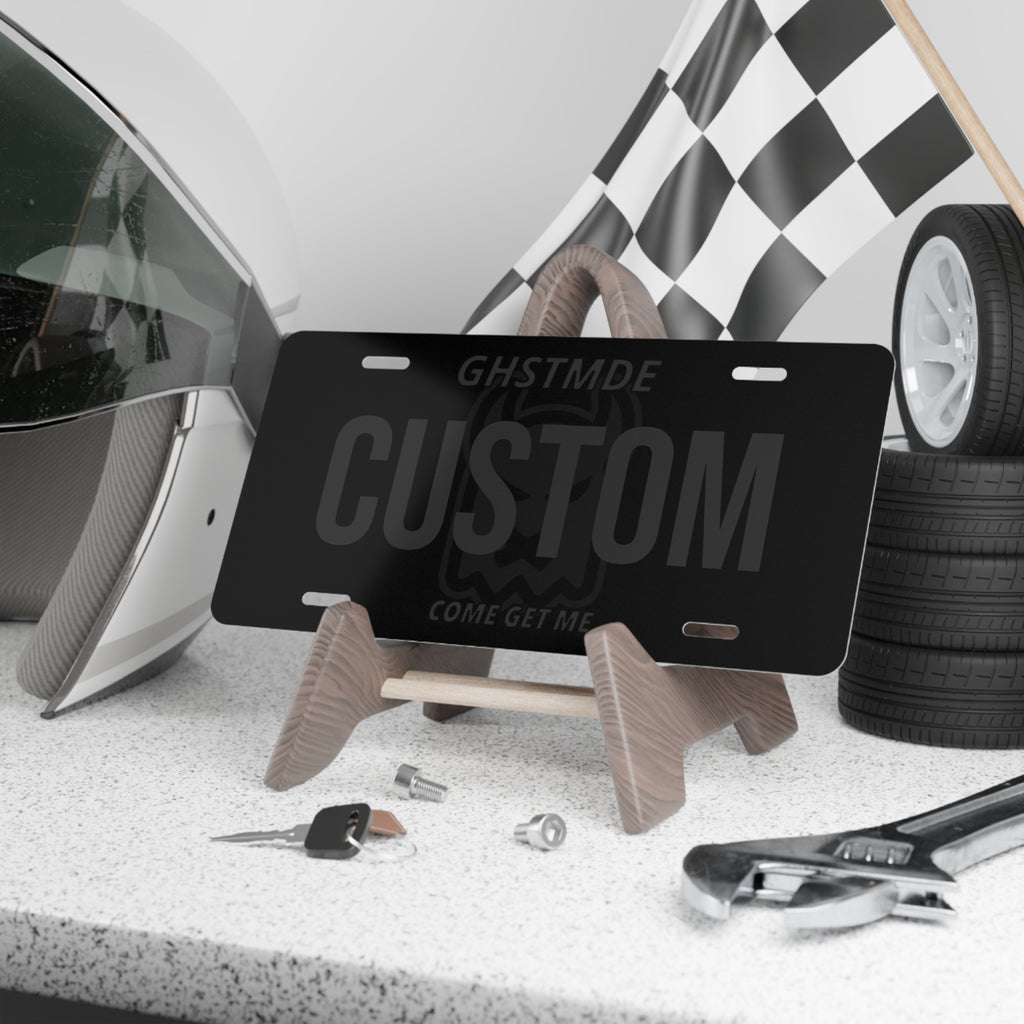 GHOST CUSTOM CAR PLATE