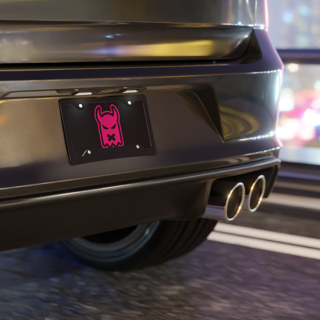 PINK GHOST CAR PLATE