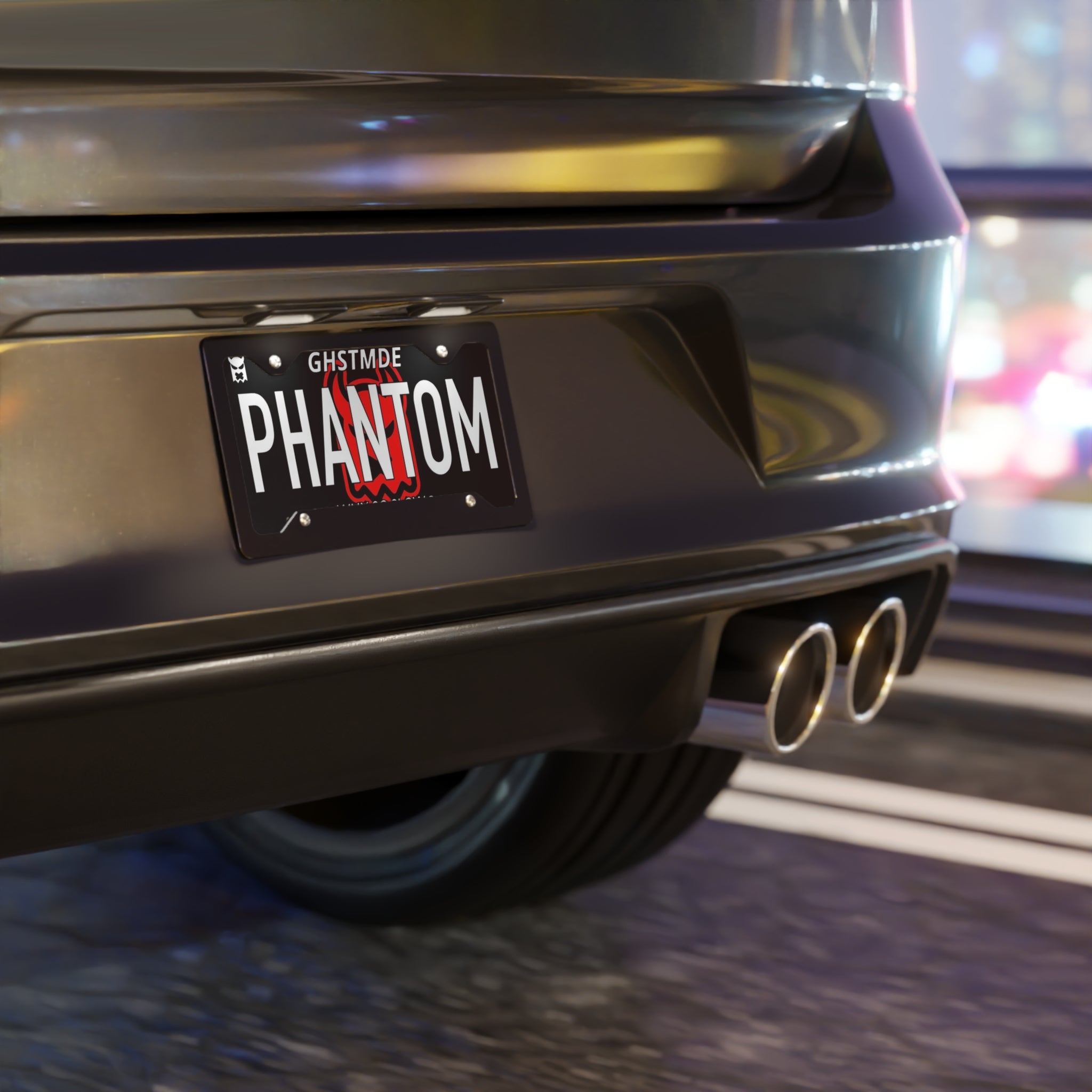 PHANTOM EDITION PURPLE CAR PLATE