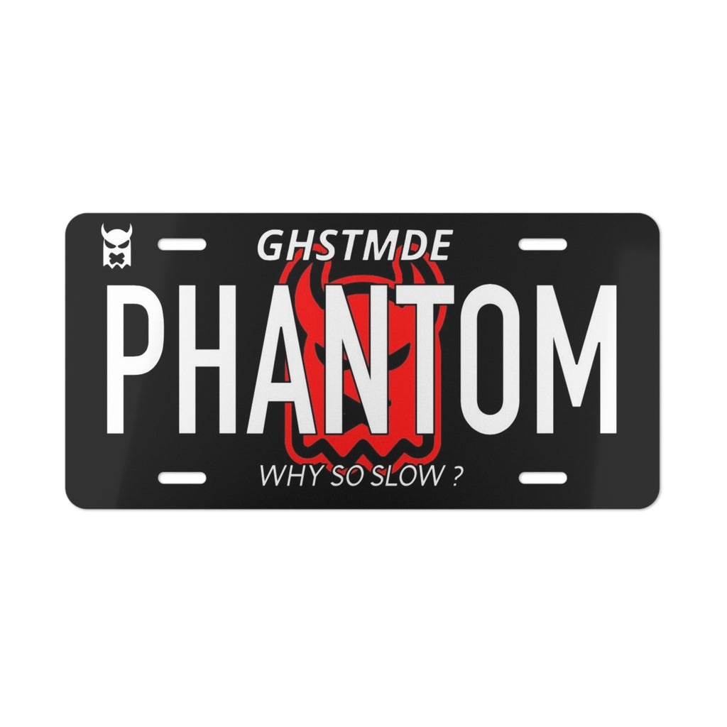 PHANTOM EDITION PURPLE CAR PLATE
