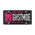 PINK GHOST CAR PLATE