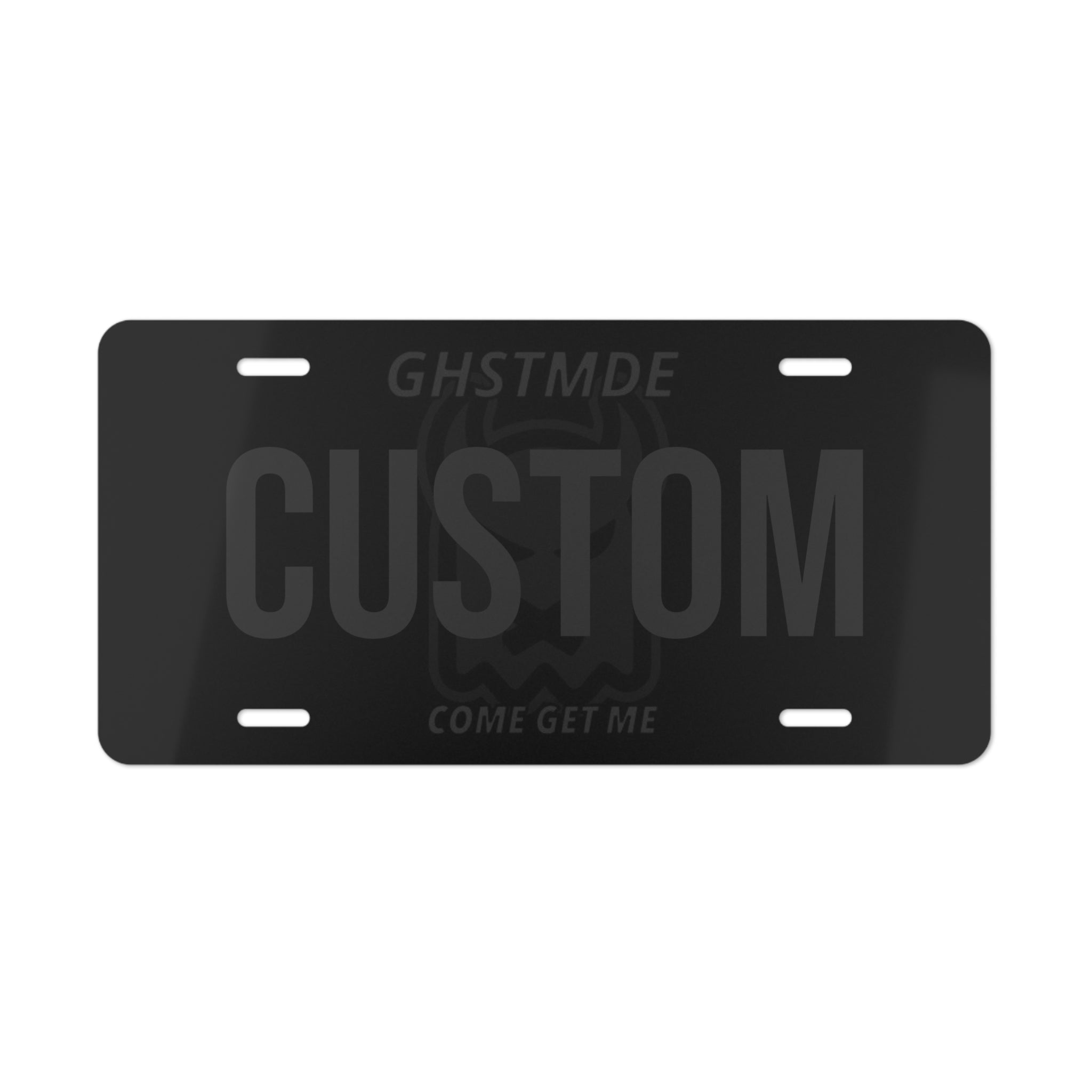 GHOST CUSTOM CAR PLATE