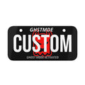CUSTOM RED GHOST BIKE PLATE